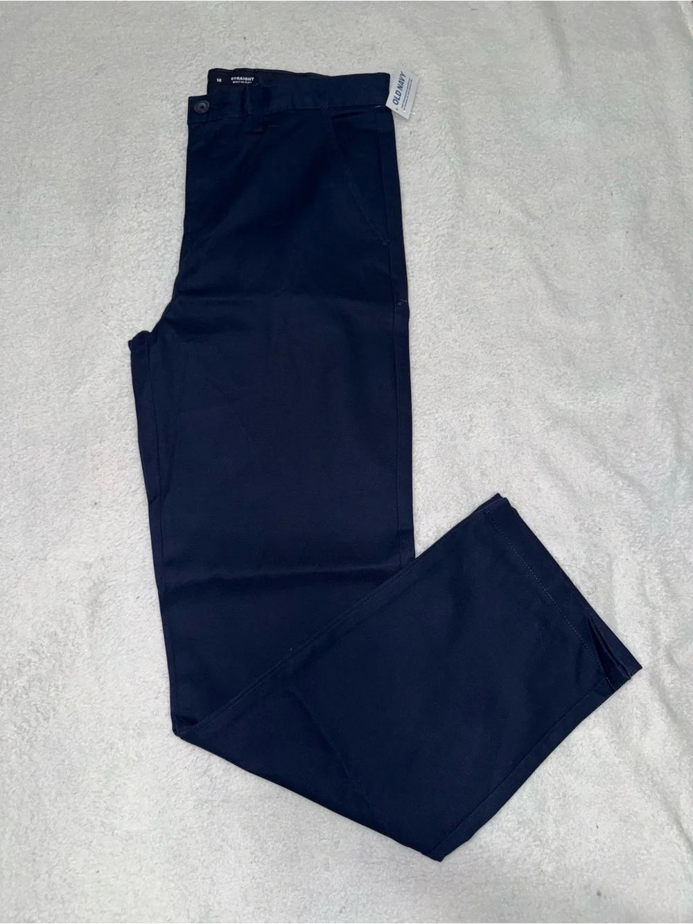 Old Navy Boys Navy Pull-On Straight Leg Pants